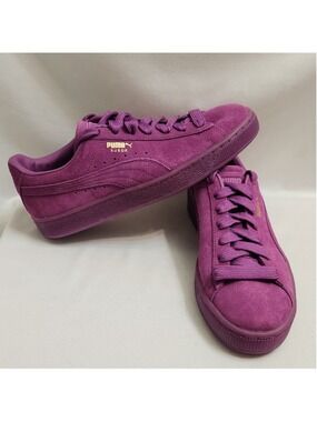 Puma Suede Purple Sneakers (Size 7C)